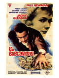 The Hustler, Spanish Movie Poster, 1961 Estampe