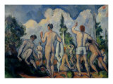 Les baigneurs Estampe par Paul Cezanne