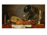 The Attributes of Music Estampe par Jean-Baptiste Simeon Chardin