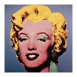 Marilyn, c.1964 (On Dark Gray-Blue) Estampe de qualité par Andy Warhol