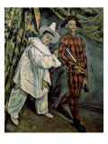 Mardi Gras Estampe par Paul Cezanne