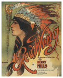Song Sheet Cover: Red Wing, an Indian Intermezzo by Kerry Mills Giclee Print