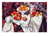 Still Life with Apples and Oranges Estampe par Paul Cezanne