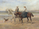 Riders on the Shore Giclée-Druck von Heywood Hardy