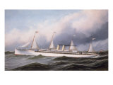S.S. 'Kaiser Wilhelm II', 1889 Estampe par Antonio Jacobsen