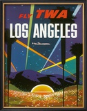 Los Angeles, Fly TWA, c.1958 Framed Giclee Print by David Klein