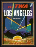 Los Angeles, Fly TWA, c.1958 Framed Giclee Print by David Klein