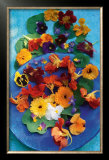 Bowl of Flowers Posters by Michelle Garrett