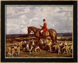 Stanley Barker and the Pytchley Hounds  Art by Alfred James Munnings
