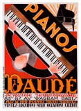Pianos Daude Giclee Print by Andre Daude