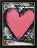 Pink Heart, 1983 Kunstdrucke von Jim Dine