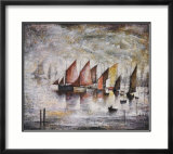 Segelboote Kunst von Laurence Stephen Lowry