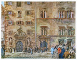 Landhaus and Old Zeughaus in Graz Posters by Rudolph von Alt