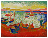 Boats in the Harbour Kunstdrucke von Andre Derain