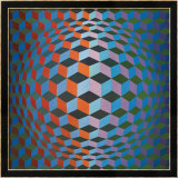 Squares Estampe encadrée par Victor Vasarely