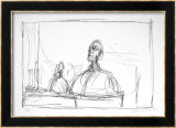 Buste, 1954 Affiches par Alberto Giacometti