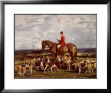 Stanley Barker and the Pytchley Hounds  Poster by Alfred James Munnings