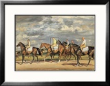 Exercising, Early Morning, Newmarket Posters by Alfred James Munnings