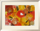 Yellow, Vermilion Affiches par Ernst  Wilhelm Nay