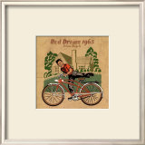 Le Velo Rouge  Prints by Philippe David