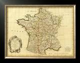 France, carte generale, c.1786 Framed Giclee Print by Rigobert Bonne