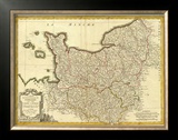 Normandie, Maine, Perche, c.1791 Framed Giclee Print by Rigobert Bonne