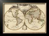 Mappemonde, c.1782 Framed Giclee Print by Jean Janvier