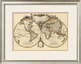 Mappemonde, c.1782 Framed Giclee Print by Jean Janvier