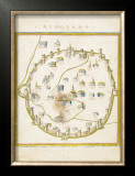City Map, Mediolano Framed Giclee Print by Ptolemy 