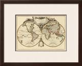 Mappemonde, c.1782 Framed Giclee Print by Jean Janvier