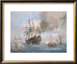HMS Augusta Philadelphia 1777  Prints by Geoff Hunt