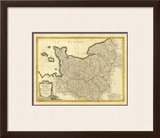 Normandie, Maine, Perche, c.1791 Framed Giclee Print by Rigobert Bonne