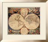 World Map Posters by Nicholas Visscher