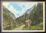 The Valley Anlauftal near Gastein, Salzburg Posters by Rudolph von Alt