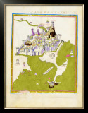 City Map, Alexandria Framed Giclee Print by Ptolemy 