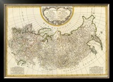 Composite: Russia, c.1785 Framed Giclee Print by Rigobert Bonne
