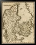 Denmark, c.1812 Framed Giclee Print by Aaron Arrowsmith