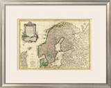 Suede, Danemarck et Norwege, c.1762 Framed Giclee Print by Jean Janvier