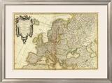 L'Europe, c.1782 Framed Giclee Print by Jean Janvier