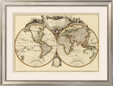Mappemonde, c.1782 Framed Giclee Print by Jean Janvier