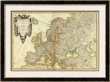 L'Europe, c.1782 Framed Giclee Print by Jean Janvier
