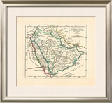 L'Arabie, 1749 Limited Edition Framed Print by Robert De Vaugondy