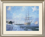 Shipbuilding Along the Kennebec  Print by Geoff Hunt