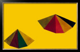 Pyramid on Yellow, c.1986 Posters by Sol Lewitt