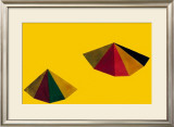 Pyramid on Yellow, c.1986  Prints by Sol Lewitt