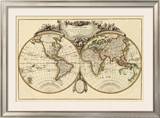Mappemonde, c.1782 Framed Giclee Print by Jean Janvier