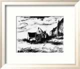 La Potiniere a Rueil Reproduction encadrée édition limitée par Maurice de Vlaminck