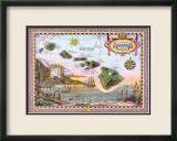 Map of Old Hawaii  Prints by Steve Strickland