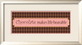 Chocolate Makes Life Bearable Kunst von Pela 