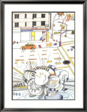 Cocktail Lounge, 1982 Affiches par Saul Steinberg